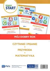 Pewny start Mój dobry rok Czytanie i pisanie Przyroda Matematyka - Księgarnia UK