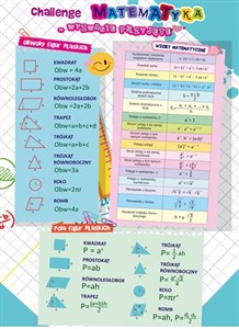 Plansza dwustronna A4 ściąga matematyka - Księgarnia Niemcy (DE)