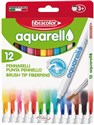 Mazaki Aquarello wodne 12 kolorów FIBRACOLOR - 