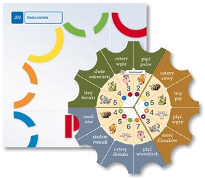 Paleta JP2 Nauka czytania Tarcze ćwiczeń