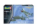 Samolot 1:72 Me 262 & P-51B