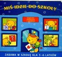 Miś idzie do szkoły Książeczka edukacyjna z naklejkami