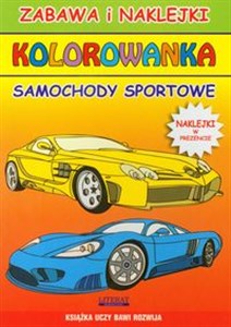 Samochody sportowe Kolorowanka Zabawa i naklejki