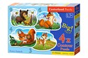 Puzzle konturowe 4w1 3-4-6-9 Forest Animals