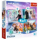 Puzzle 4w1 (12,15,20,24)  Niezwykły świat Frozen 34381