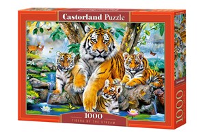 Puzzle 1000 Tigers by the Stream - Księgarnia UK