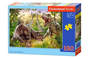 Puzzle Dinosaur Battle 180 B-018413 - Księgarnia Niemcy (DE)