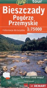 Bieszczady Pogórze Przemyskie mapa turystyczna 1: 75 000 - Księgarnia UK