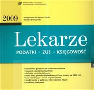 Lekarze podatki ZUS księgowość 2009 - Księgarnia Niemcy (DE)