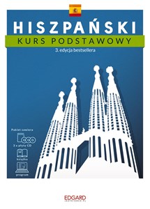 Hiszpański Kurs podstawowy książka + 3 płyty CD + program