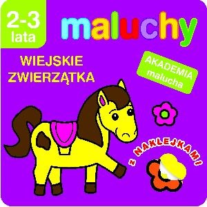 Maluchy Wiejskie zwierzątka z naklejkami 2-3 lata