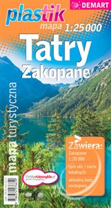 Tatry Zakopane Mapa turystyczna 1:20 000