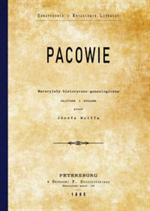 Pacowie Materyjały historyczno-genealogiczne - Księgarnia Niemcy (DE)