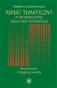 Aspekt tematyczny w informacyjnej strukturze wypowiedzi Rozszerzanie i integracja wiedzy - Magdalena Danielewiczowa