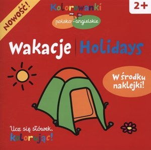 Wakacje Kolorowanki polsko-angielskie z naklejkami