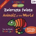 Zwierzęta świata Kolorowanki polsko-angielskie z naklejkami