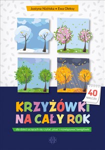 Krzyżówki na cały rok dla dzieci uczących się czytać pisać i rozwiązywać łamigłówki