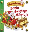 Sanie Świętego Mikołaja Mały chłopiec