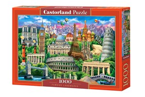 Puzzle Famous Landmarks 1000 - Księgarnia UK