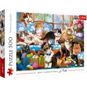 Trefl puzzle 500 Kocia rodzina 37425 - 