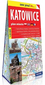 Katowice papierowy plan miasta 1:20 000