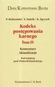 Kodeks postępowania karnego Tom 4 Komentarz Aktualizacje