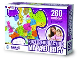 Puzzle 260 Edukacyjne mapa Europy - Księgarnia Niemcy (DE)