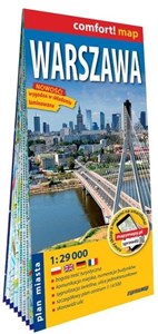Warszawa laminowany plan miasta 1:29 000  - Księgarnia UK