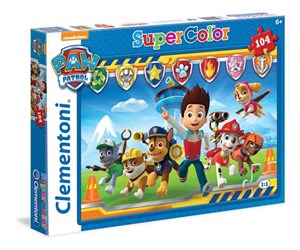 Puzzle 104 Supercolor Paw Patrol