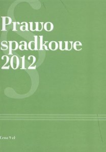 Prawo spadkowe 2012 - Księgarnia UK