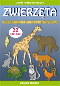 Zwierzęta kolorowanki grafomotoryczne - Księgarnia UK