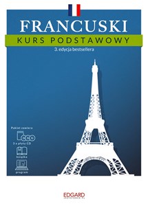 Francuski Kurs podstawowy książka + 3 płyty CD + program