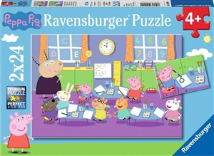 Puzzle 2D 2x24 Świnka Peppa i cała klasa 9099