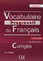 Vocabulaire progressif du français Avancé Klucz 2. edycja
