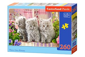 Puzzle Three Grey Kittens 260