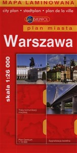 Warszawa Plan miasta 1:26000 laminowany - Księgarnia UK