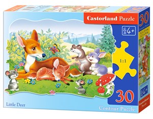 Puzzle konturowe Little Deer 30