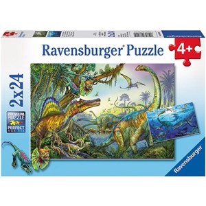 Puzzle Prehistoryczne giganty 2x24