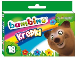 Kredki Bambino świecowe 18 kolorów