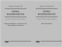 Pisma rozproszone Tom 1 i 2 - August Cieszkowski