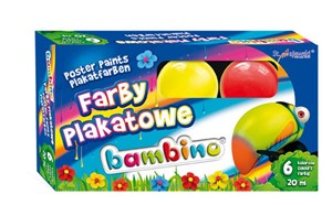 Farby plakatowe Bambino 6 kolorów