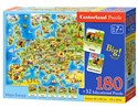 Puzzle Mapa Europy 180 + 32 Quiz E-227