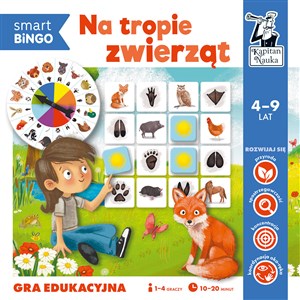 Na tropie zwierząt. Smart bingo. Gra edukacyjna