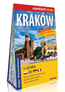 Kraków kieszonkowy laminowany plan miasta 1:22 000 comfort! map