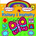 Kolory i kształty Tęczowe kolorowanki z nalepkami - Anna Wiśniewska