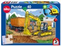 Puzzle 40 Siku Koparka + zabawka G3 - 