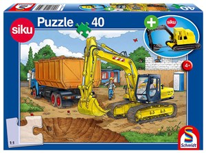 Puzzle 40 Siku Koparka + zabawka G3