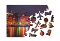 Drewniane puzzle z figurkami Amsterdam by Night L - 