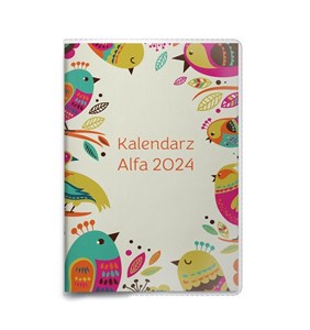 Kalendarz 2024 kieszonkowy Alfa MIX  - Księgarnia UK