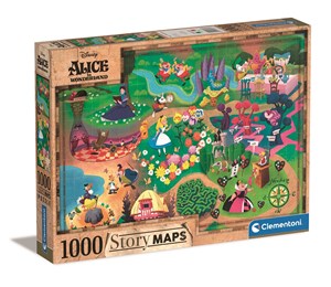 Puzzle 1000 Story maps Alicja w Krainie czarów 39667